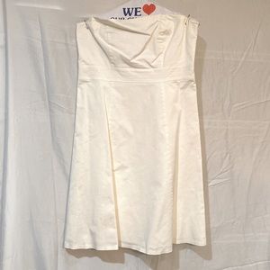 A off white strapless dress